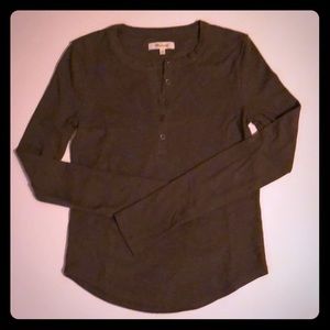 Madewell Women’s Olive Green Henley